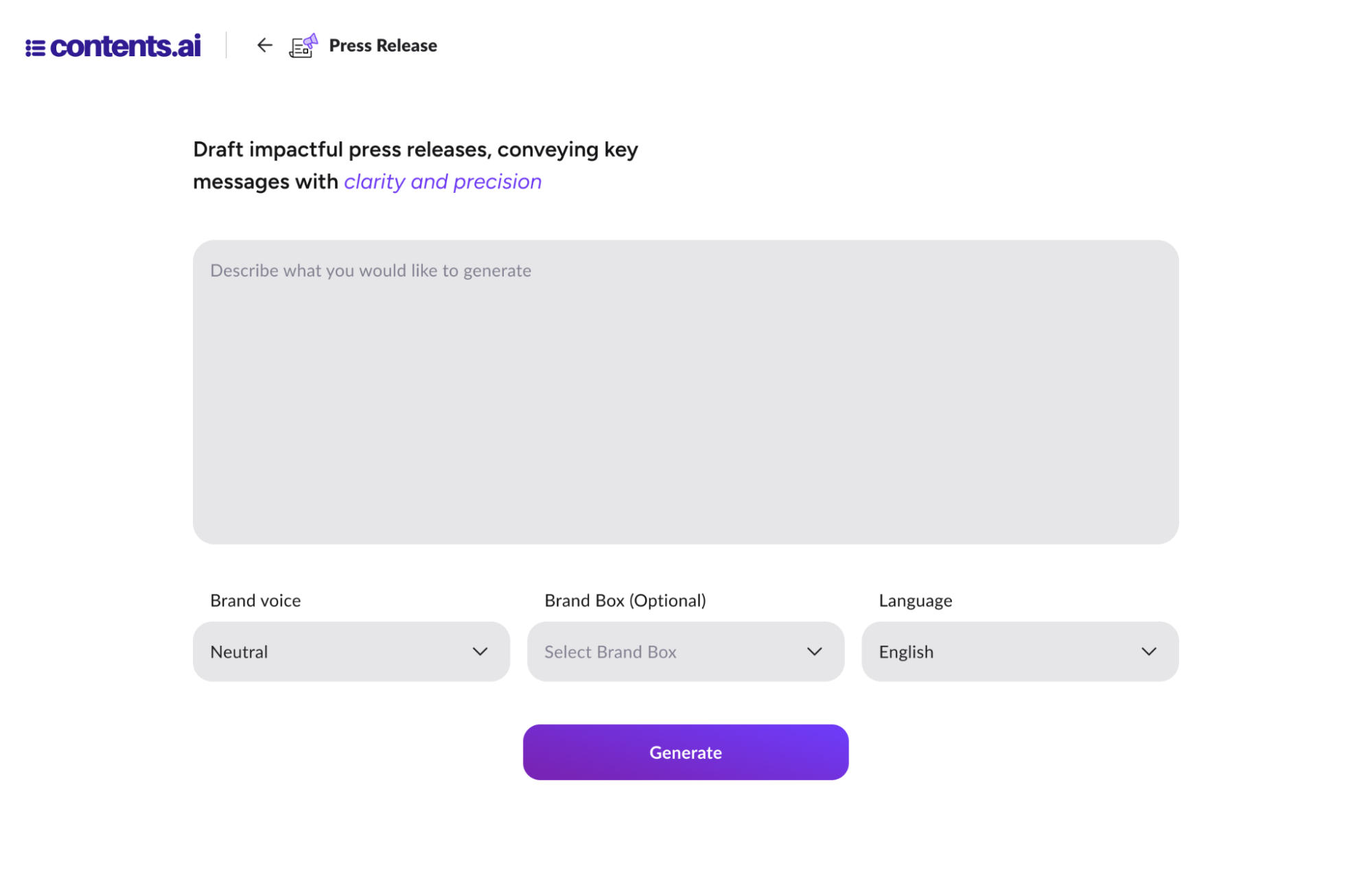 Tool contents AI Press Release